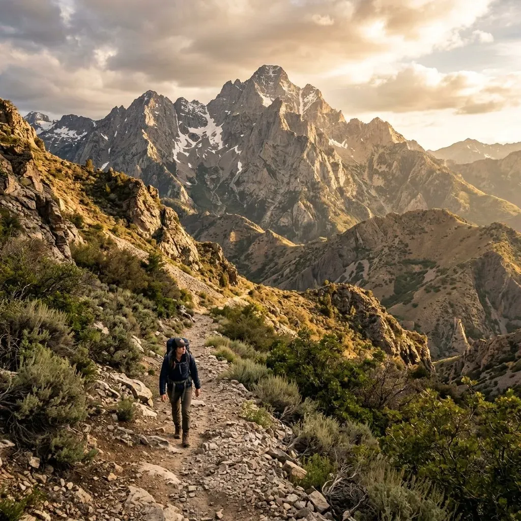 Deseret Peak mountain trail
