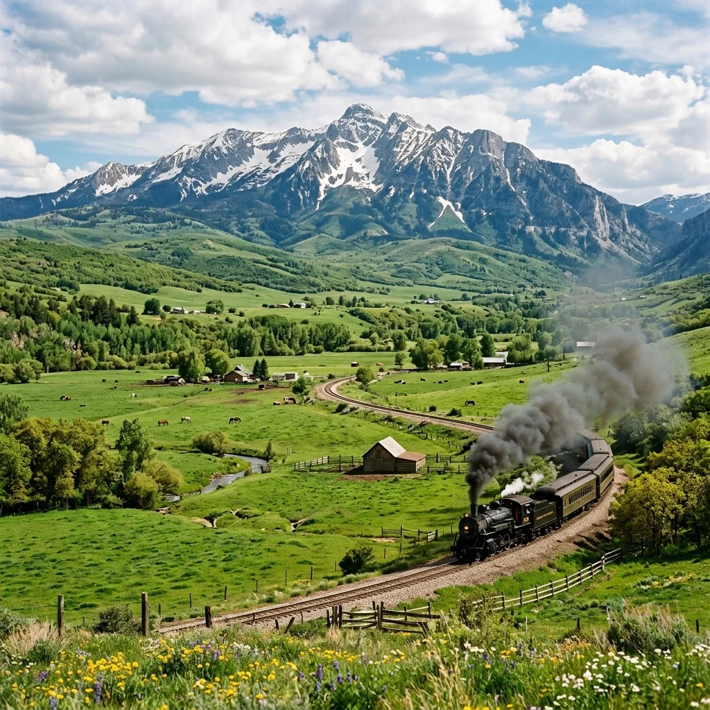 Heber Valley Alpine Pastures and Mount Timpanogos