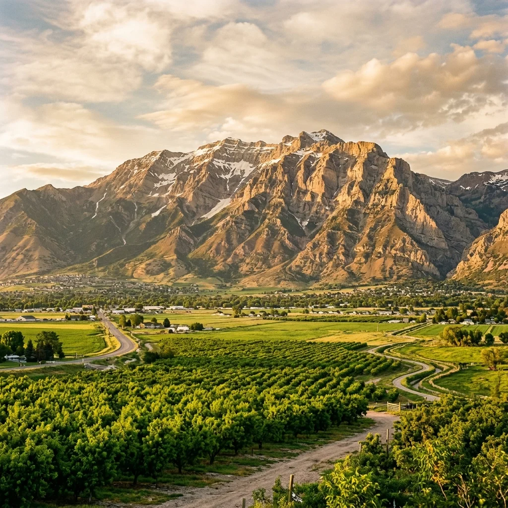 Orem Family City USA and Mount Timpanogos foothills