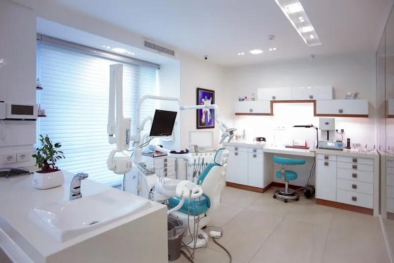 Dental and healthcare abstract clean medical workspace layout