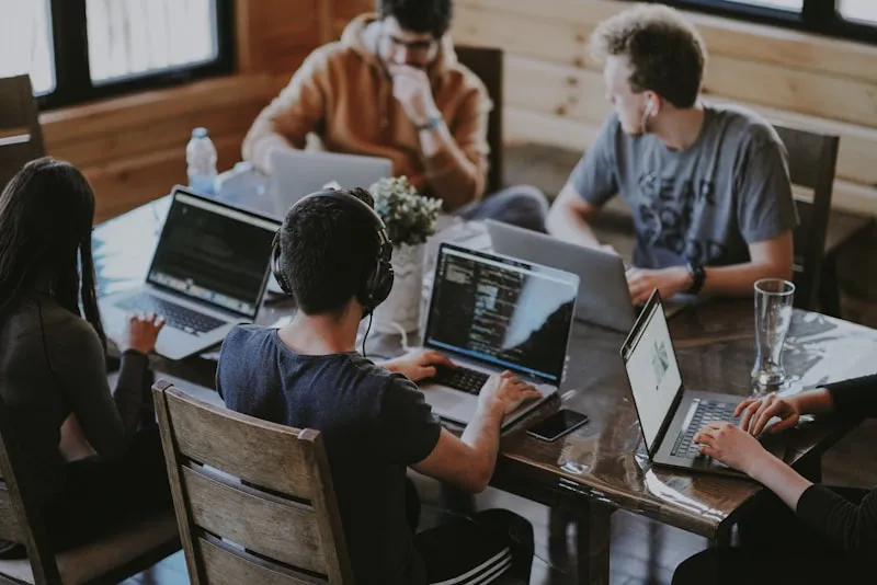 Professional consultation meeting at a desk