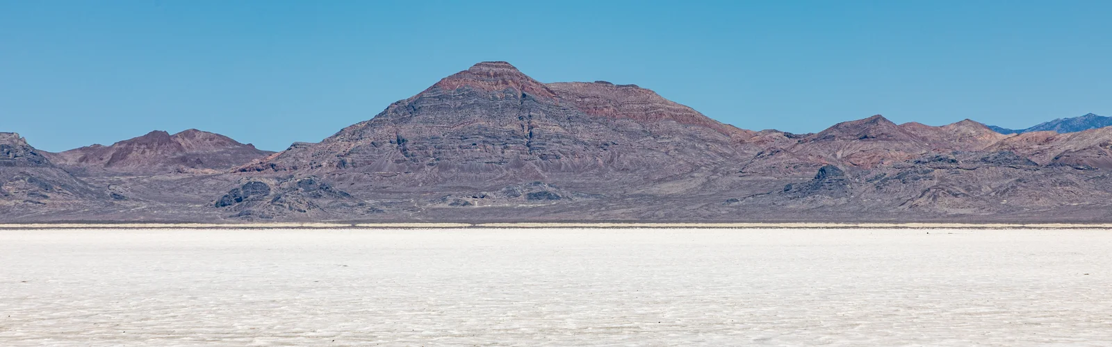 Bonneville Salt Flats white salt crust in western Tooele County