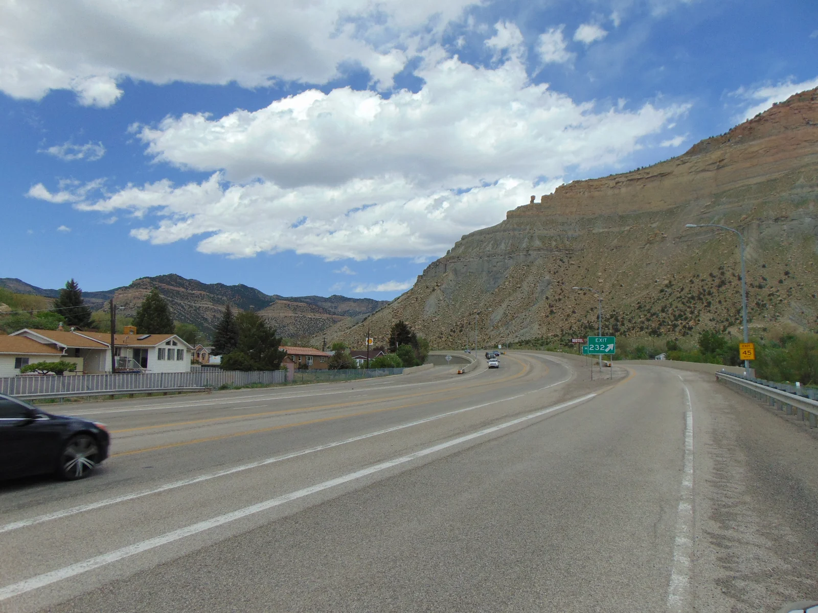 Historic Helper Main Street and Book Cliffs, Carbon County