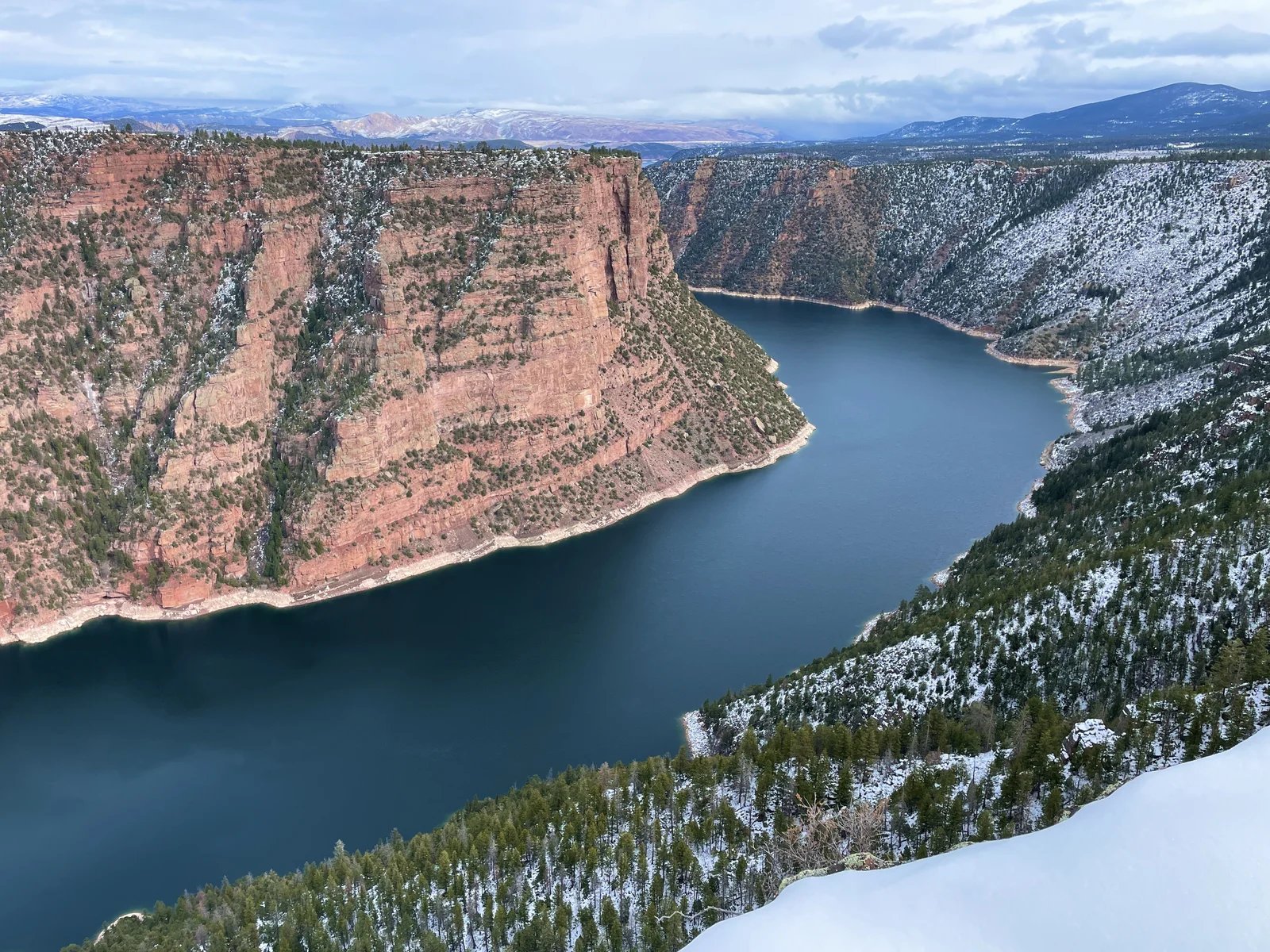 Red Canyon Overlook 1,400 feet above Flaming Gorge in Daggett County