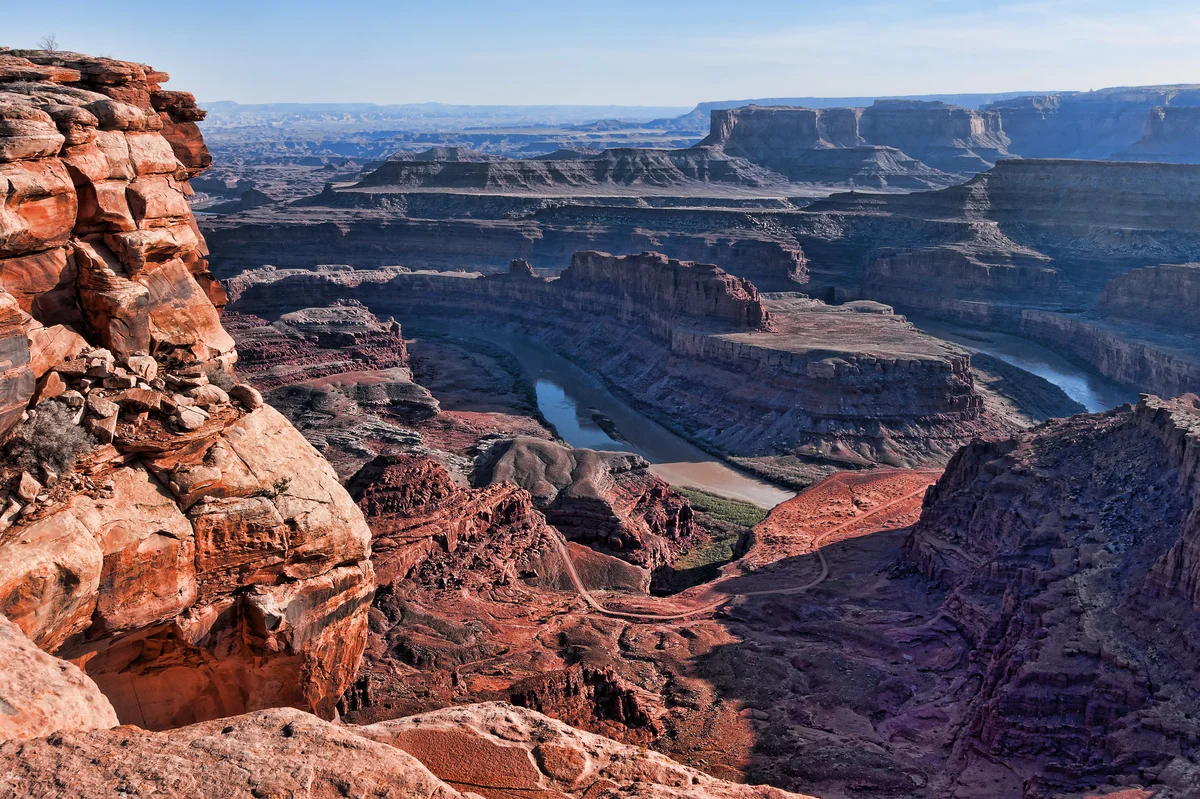 Dead Horse Point overlook above the Colorado River, Grand County