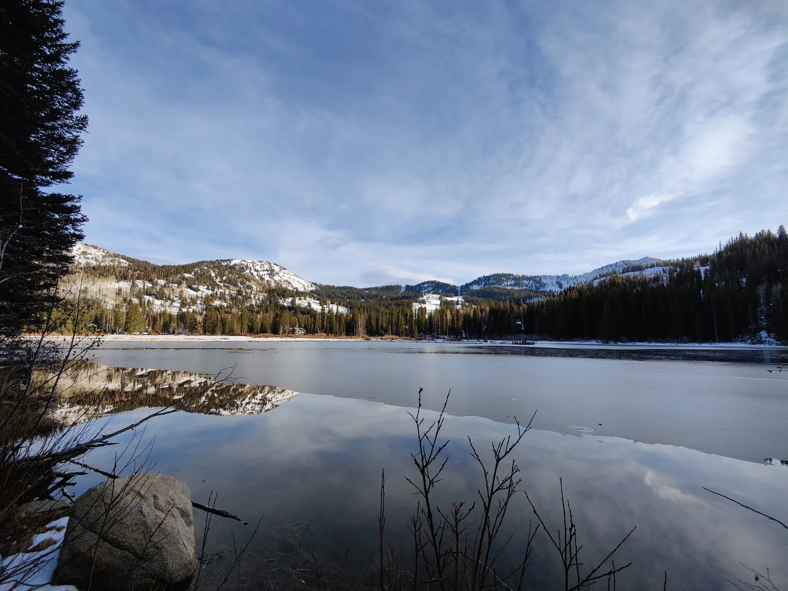 Silver Lake boardwalk trail in Big Cottonwood Canyon