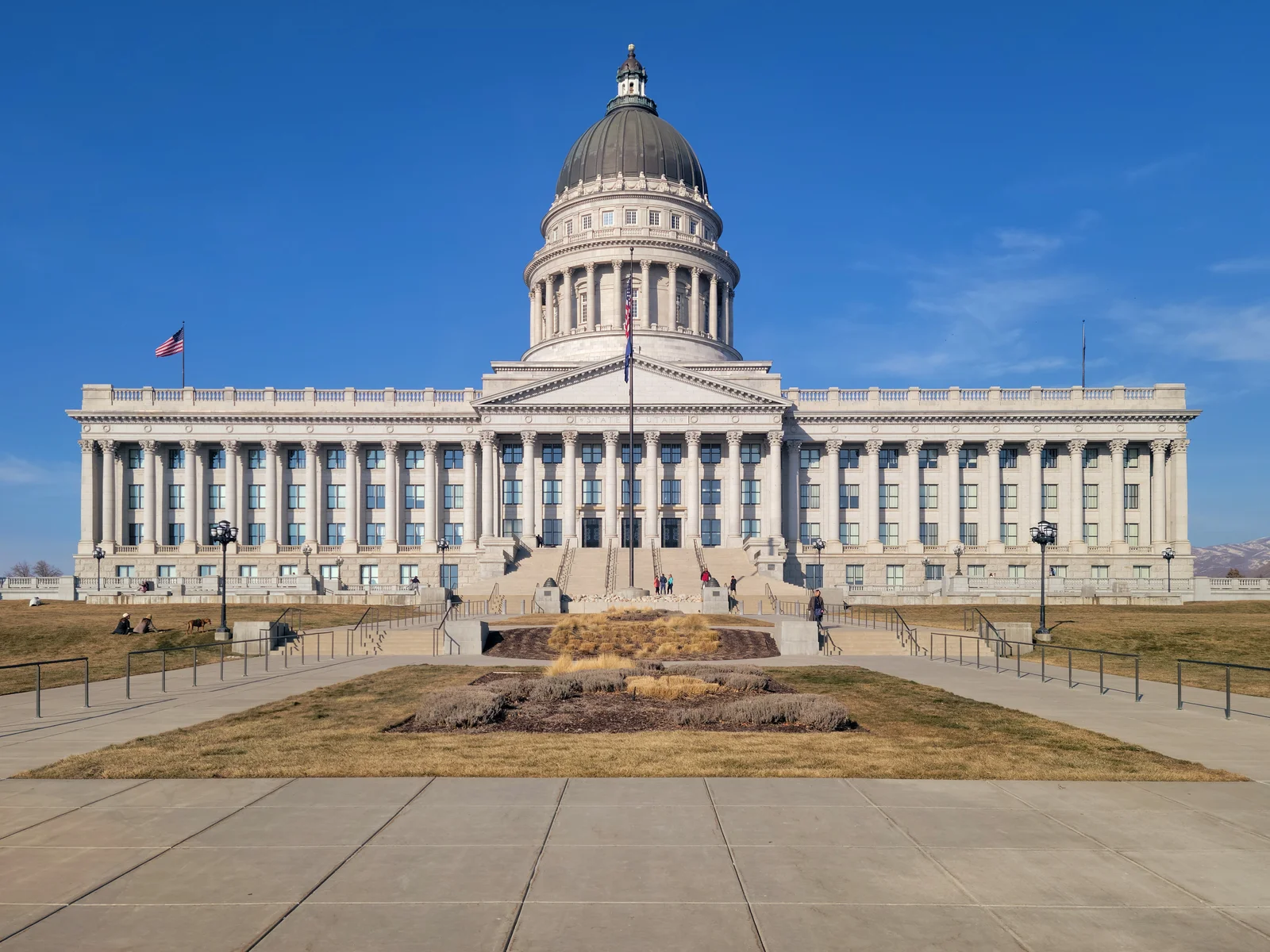 Utah State Capitol building on Capitol Hill in Salt Lake City