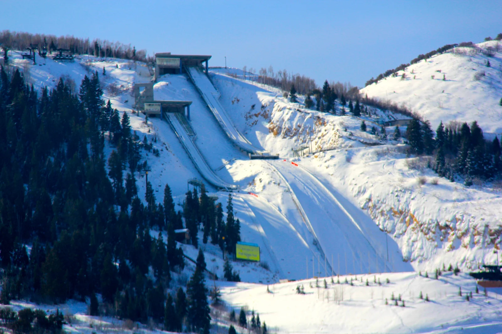 Nordic ski jumps at Utah Olympic Park in Summit County