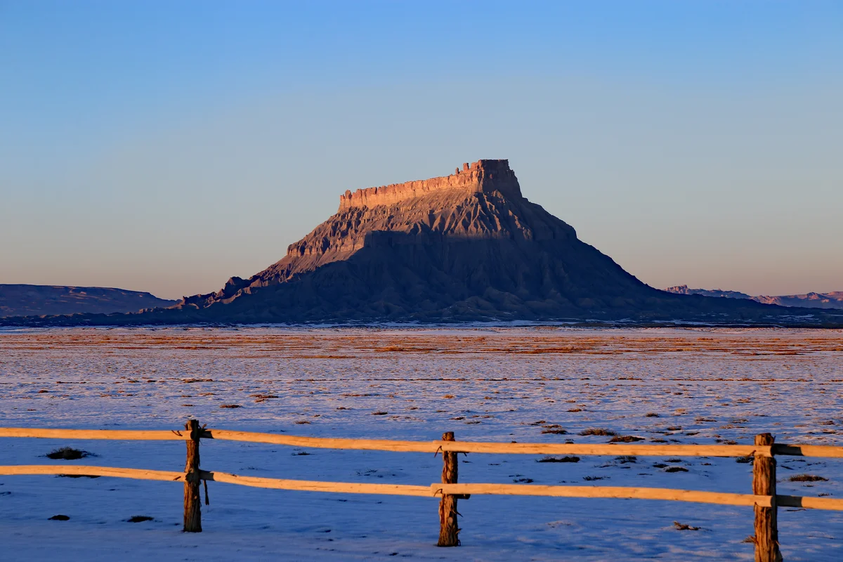 Factory Butte Mancos shale formation near Hanksville in Wayne County