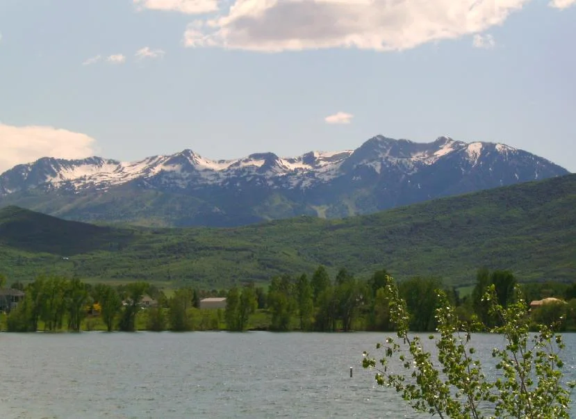 Mount Ogden peak rising above Ogden Valley