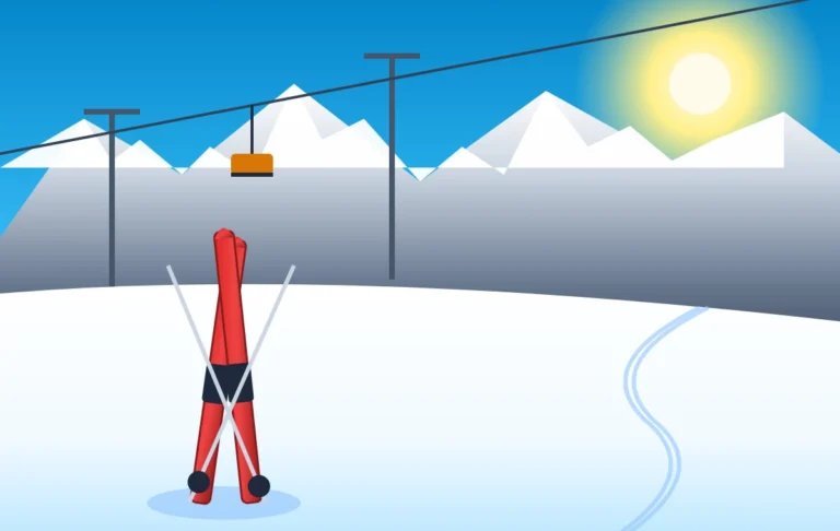 Greater Utah Ski Resorts & Winter Sports Representative Illustration Greater Utah Ski Resorts & Winter Sports Representative Illustration